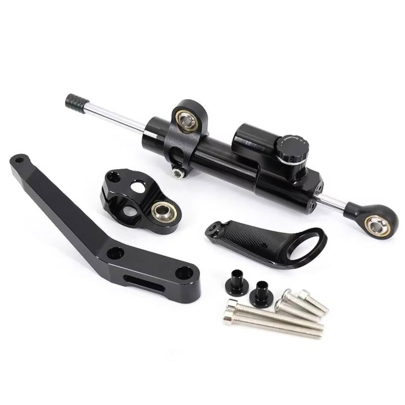 CFAYRLMS Lenkungsdämpfer Einstellbarer Für CBR954RR 2002 2003 Für CBR929RR Für CBR900RR 2000 2001 CNC Motorrad Lenkung Stabilisieren Dämpfer Halterung Montieren(Black) von CFAYRLMS