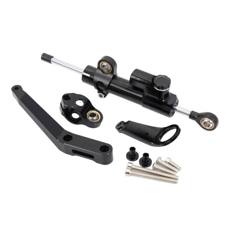 CFAYRLMS Lenkungsdämpfer Einstellbarer Für CBR954RR Für CBR 954 RR 2002 2003 2000 2001 Für CBR 929 900 RR Motorrad Lenkung Stabilisieren Dämpfer Montage Halterung Kit(Black) von CFAYRLMS