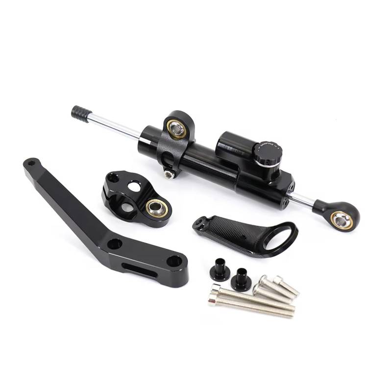 CFAYRLMS Lenkungsdämpfer Einstellbarer Für CBR954RR Für CBR 954 RR 2002 2003 Motorrad Lenkung Stabilisieren Dämpfer Montage Halterung Kit Lenker Balance Bar Stabilisator(Black) von CFAYRLMS