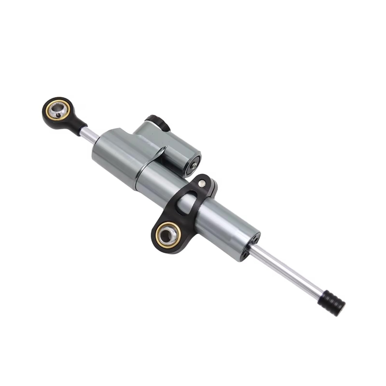 CFAYRLMS Lenkungsdämpfer Einstellbarer Für NINJA400 Für Ninja 400 Für Z400 Z Motorräder Einstellbare Lenkung Stabilisieren Dämpfer Halterung Mount Kit CNC Linear Stoßdämpfer(Gray) von CFAYRLMS