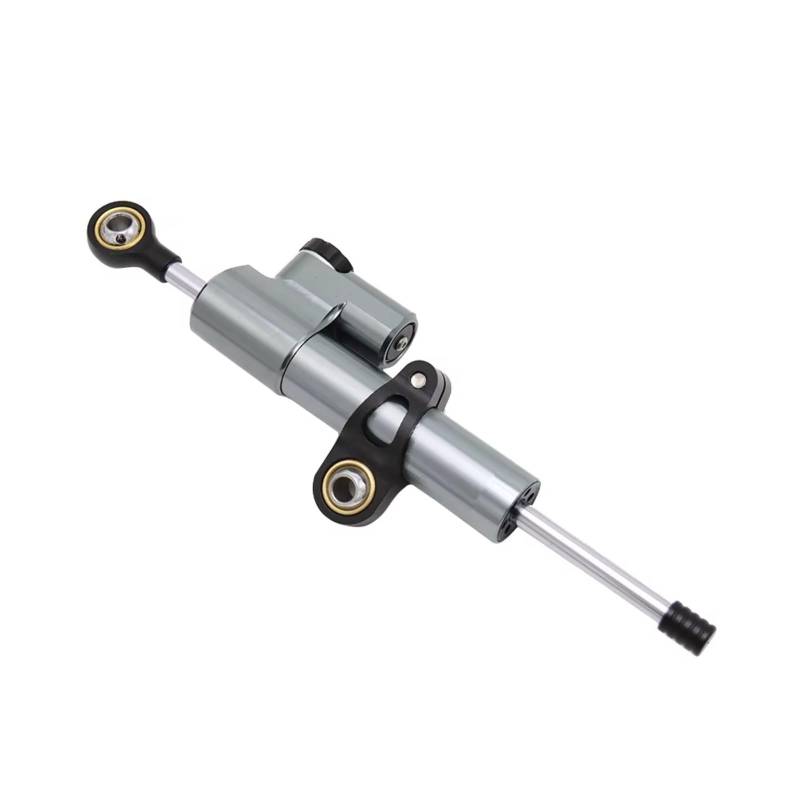 CFAYRLMS Lenkungsdämpfer Einstellbarer Für NINJA400 Für Ninja 400 Für Z400 Z Motorräder Einstellbare Lenkung Stabilisieren Dämpfer Halterung Mount Kit CNC Linear Stoßdämpfer(Gray) von CFAYRLMS