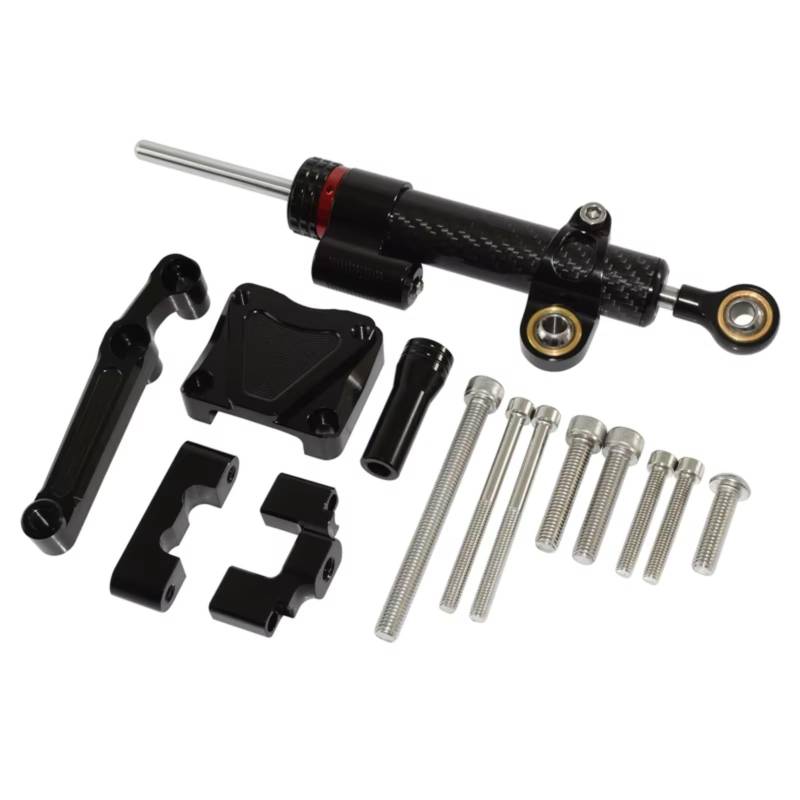 CFAYRLMS Lenkungsdämpfer Einstellbarer Für Ninja 250R Für EX250 Für EX 250 R 2008 2009 2010 2011 2012 Motorrad Stabilisator Lenkung Dämpfer Montage Kit Halterung Unterstützung von CFAYRLMS