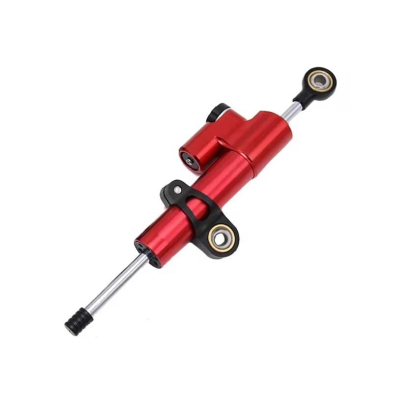 CFAYRLMS Lenkungsdämpfer Einstellbarer Für Ninja Für ZX10R Für ZX 10R 2004-05 Motorrad Lenkung Stabilisator Stoßdämpfer Halterung Montage Unterstützung Kit(Red) von CFAYRLMS
