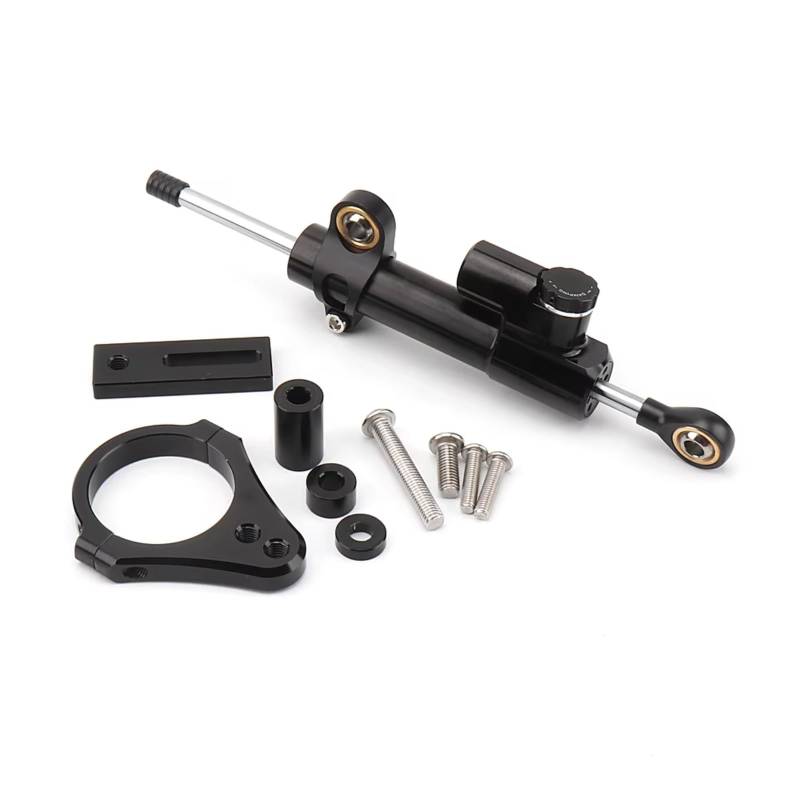 CFAYRLMS Lenkungsdämpfer Einstellbarer Für Straße Für Triple Für 765 R S RS Für 765RS Universal Motorrad Lenkung Stabilisieren Dämpfer Halterung Montieren Dämpfer Lenkung Halterung Linear(Black) von CFAYRLMS