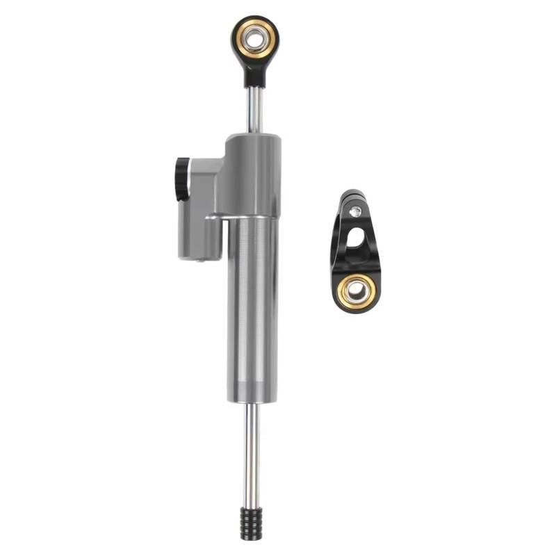 CFAYRLMS Lenkungsdämpfer Einstellbarer Für XADV750 Universal Motorrad Einstellbarer Lenkungsdämpfer Einstellbarer Stabilisator Unterstützungssatz(Gray) von CFAYRLMS