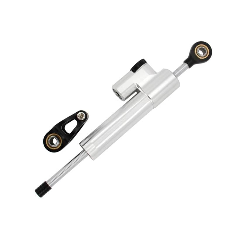 CFAYRLMS Lenkungsdämpfer Einstellbarer Für Z1000 Für Z 1000 Für Z750 Für Z 750 2003-2009 2005 2006 2007 2008 Universal Motorrad Lenkung Dämpfer Stabilisator Halter Halterung Linear(Silver-Black) von CFAYRLMS