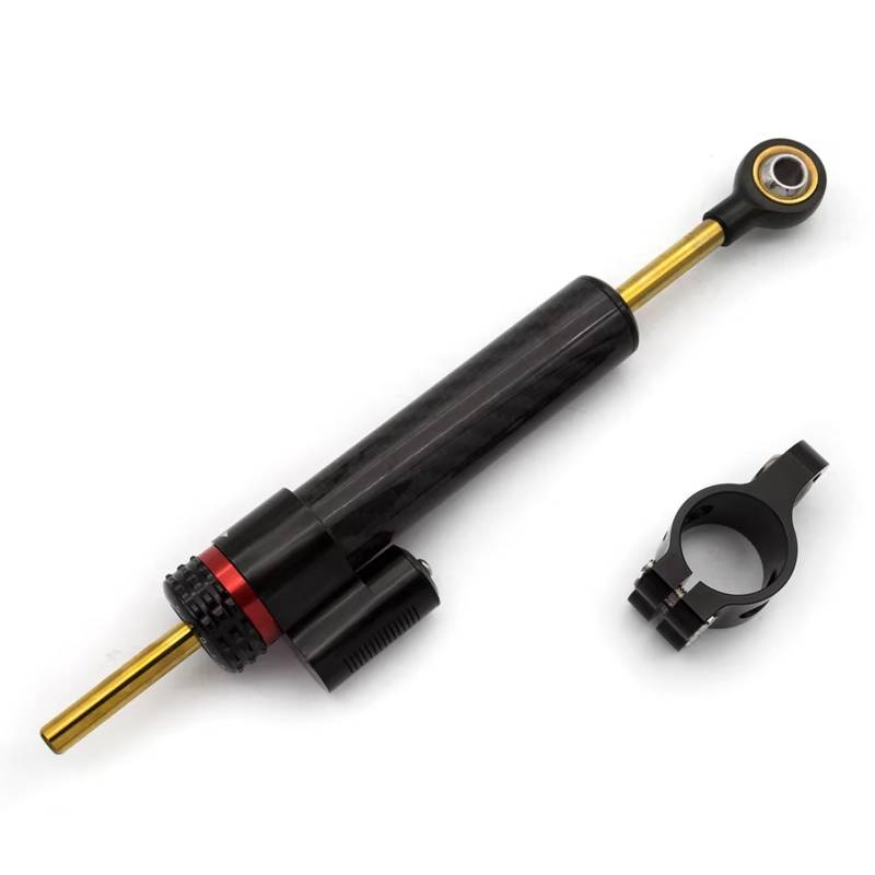 CFAYRLMS Lenkungsdämpfer Einstellbarer Für Z650 Für Z 650 2017-2019 Universal Motorrad Einstellbare Lenkung Dämpfer Stabilisator Halterung Montage Unterstützung Kit(Black) von CFAYRLMS