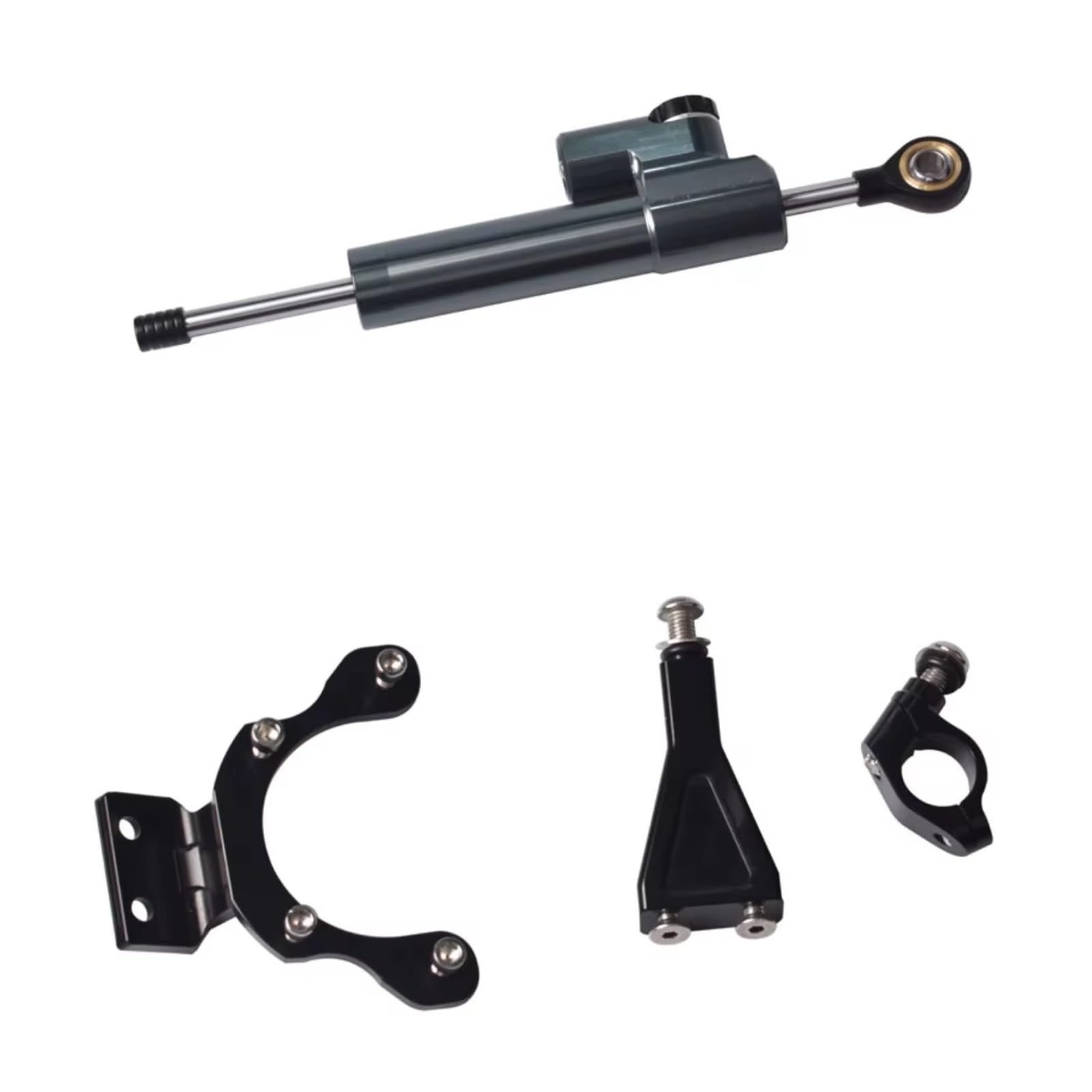 CFAYRLMS Lenkungsdämpfer Einstellbarer Für Z900 Für Z 900 2017-2022 2021 2023 Universal Motorrad Lenkungsdämpfer Stabilisator Halterung Unterstützung Einstellbare Kit(Gray) von CFAYRLMS