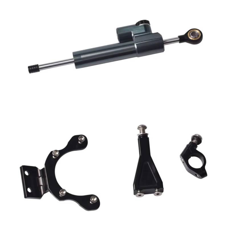 CFAYRLMS Lenkungsdämpfer Einstellbarer Für Z900 Für Z 900 2017-2022 2021 2023 Universal Motorrad Lenkungsdämpfer Stabilisator Halterung Unterstützung Einstellbare Kit(Gray) von CFAYRLMS