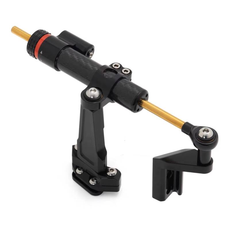CFAYRLMS Lenkungsdämpfer Einstellbarer Kompatibel Mit 450SR 450-SR 2022 2023 Motorradzubehör Verstellbare Lenkungsdämpfer Stabilisator Montage Universell(Black) von CFAYRLMS