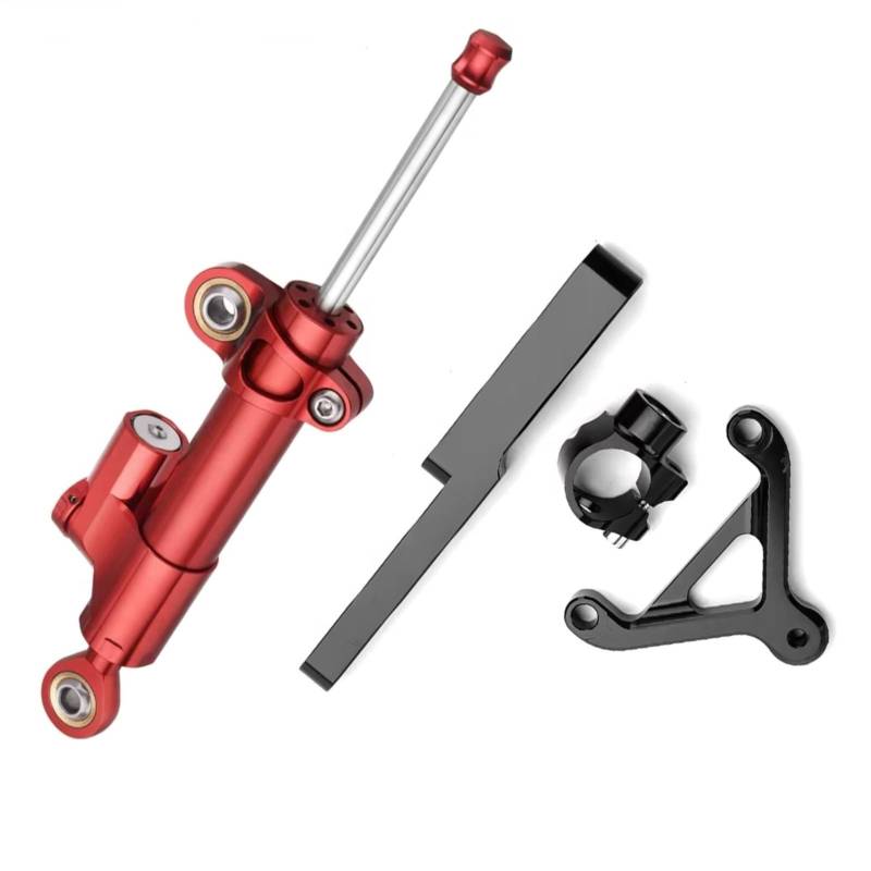 CFAYRLMS Lenkungsdämpfer Einstellbarer Kompatibel Mit CB1000R 2008–2016 Motorrad Dämpferlenkung Verstellbare Stabilisierungskontrolle Mit Montagehalterung(Red1) von CFAYRLMS