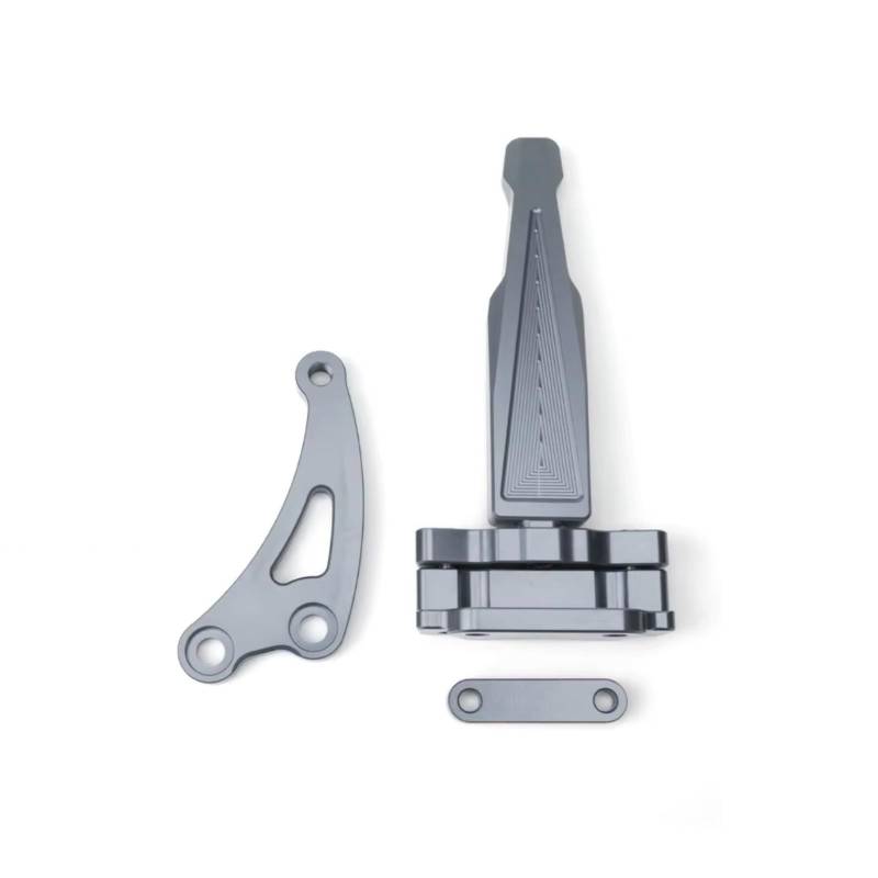 CFAYRLMS Lenkungsdämpfer Einstellbarer Kompatibel Mit CB650F Motorrad Lenkung Stabilisieren Dämpfer Halterung Lenkung Dämpfer Zubehör Unterstützung(Gray) von CFAYRLMS