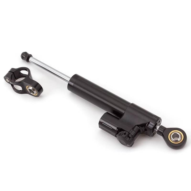 CFAYRLMS Lenkungsdämpfer Einstellbarer Kompatibel Mit Yamaha Für MT-09 Für FZ09 2013–2020 Motorräder Verstellbare Stabilisierungsdämpferhalterung Lenkungsdämpferständer(Black) von CFAYRLMS