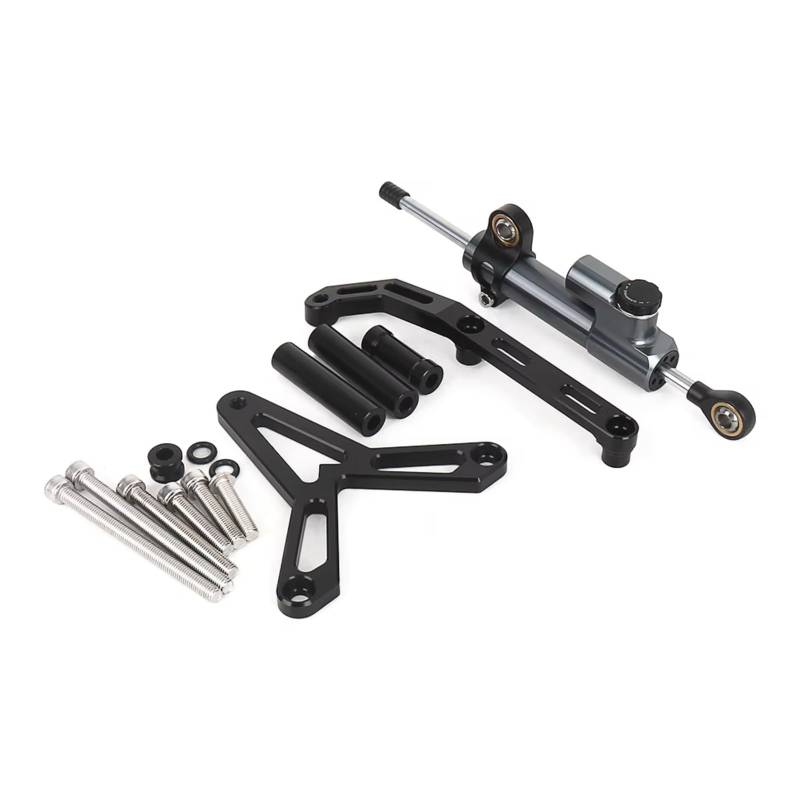 CFAYRLMS Lenkungsdämpfer Einstellbarer Kompatibel Mit Yamaha Für Tracer 9 Für TRACER9 Für Tracer 9 GT 2021 2022 2023 Motorrad Lenkungsdämpfer Stabilisator Halterung Kit(Gray) von CFAYRLMS