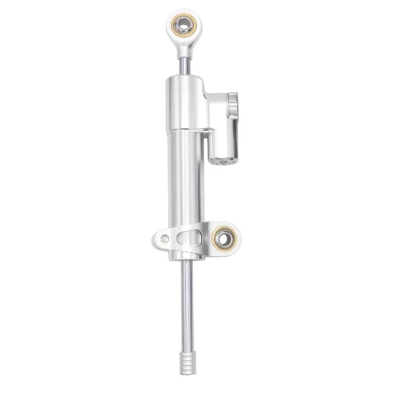CFAYRLMS Lenkungsdämpfer Einstellbarer Kompatibel Mit Yamaha Für YZF R6 Für YZF600 2003–2005 Motorrad Lenkstabilisator Dämpfer Montagehalterungs Set(Silver) von CFAYRLMS