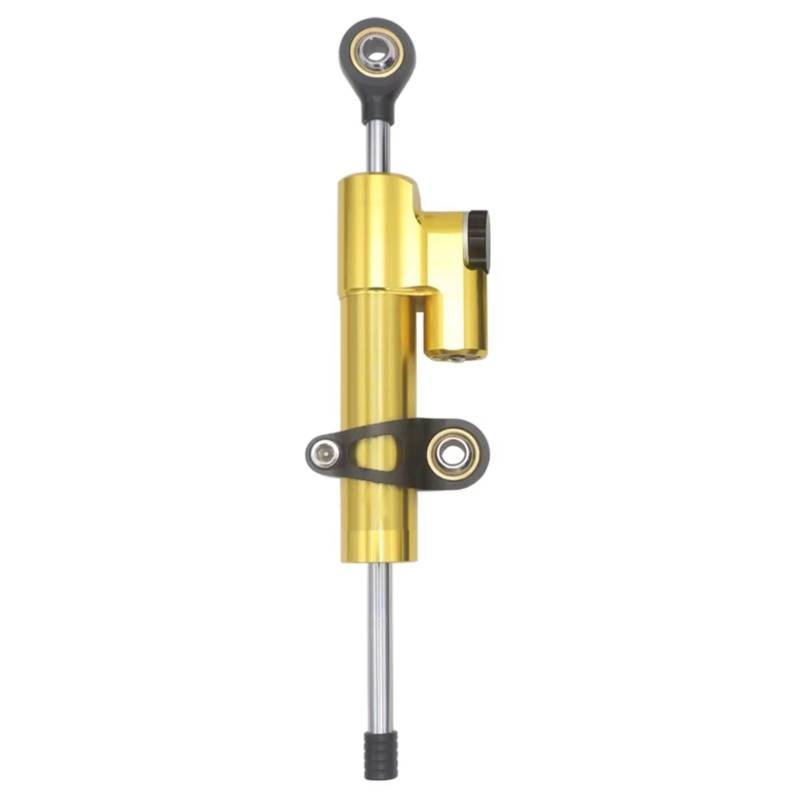 CFAYRLMS Lenkungsdämpfer Einstellbarer Kompatibel Mit Yamaha Für YZF R6 Für YZF600 2003–2005 Motorrad Lenkungsstabilisator Dämpfer Montagehalterung Unterstützungssatz(Yellow) von CFAYRLMS