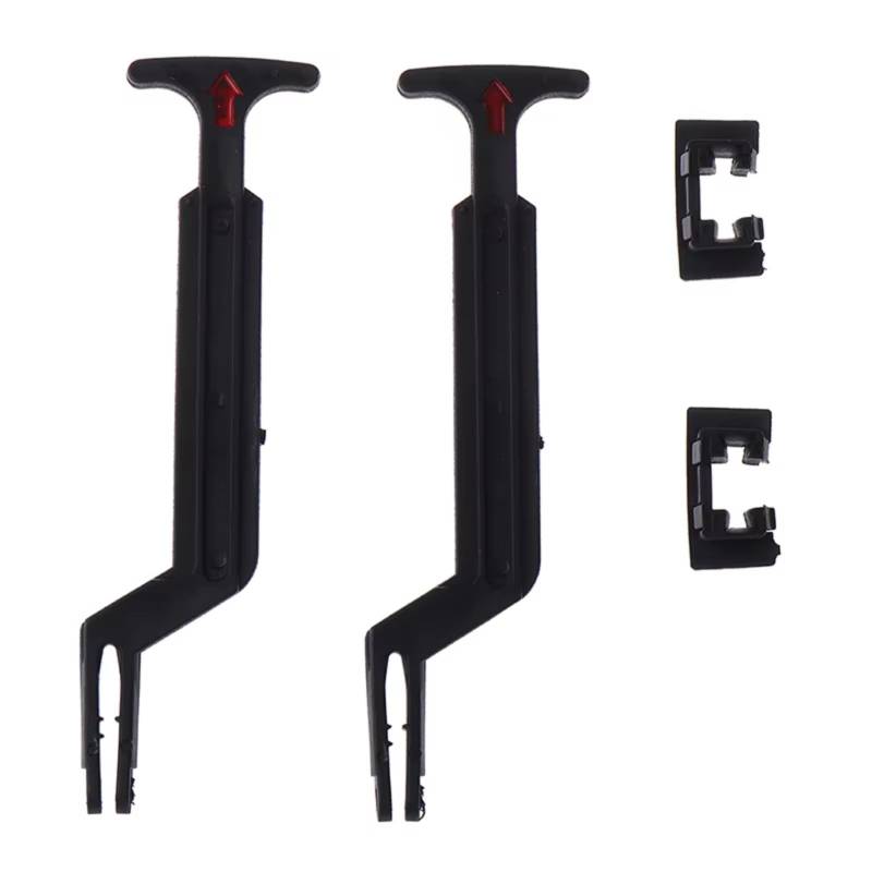 CFAYRLMS Motorhaubenentriegelungsgriff Kompatibel Mit VW Für Passat Für B5 1998 1999 2000 2001 2002 2003 2004 1 Satz Motorhaubenentriegelungsstange Verriegelungsriegel, Schwarzer Griff 3B0823593 von CFAYRLMS