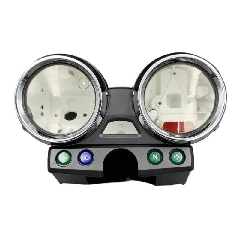 CFAYRLMS Motorrad Instrumentengehäuse Für ER5 Für ER500 1 Satz Chrom Motorrad Tachometer Drehzahlmesser Abdeckung Moto Für Geschwindigkeitsmesser Shell Gehäuse Modifikationszubehör(1 Set Black) von CFAYRLMS