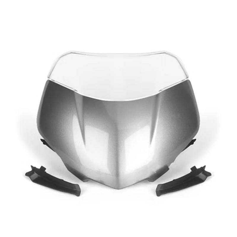 CFAYRLMS Windschutzscheiben Für Street Für Triple Für 765RS Moto2 2023 Motorrad Frontscheibe Windschutz Visier Wind Bildschirm Spoiler Deflektor Motorrad Windschutzscheibe(Pearl Grey) von CFAYRLMS