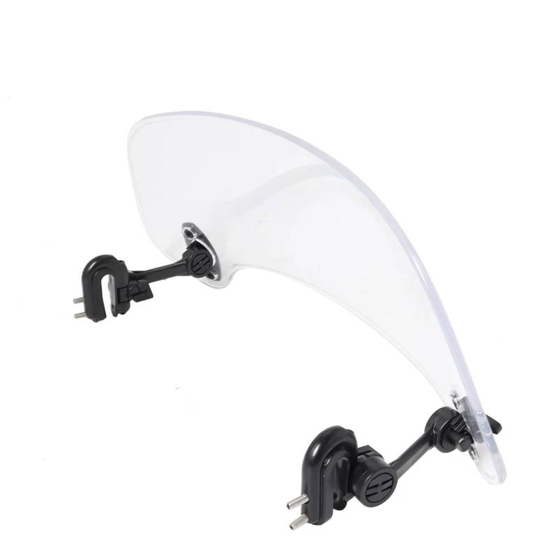 CFAYRLMS Windschutzscheiben General Parts Motorrad Verstellbar Für Aufstecken Auf Die Windschutzscheibe Verlängerung Spoiler Deflektor Motorrad Für Aufstecken Auf Die Windschutzscheibe(Transparent) von CFAYRLMS