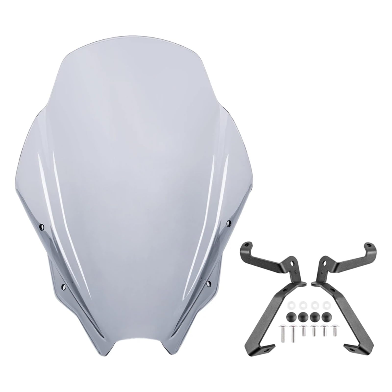 CFAYRLMS Windschutzscheiben Kompatibel Mit Suzuki Für GSX8S 2023 2024 Windschutzscheibe Windschutz Luftabweiser Motorrad Frontscheibe Windzubehör Motorräder Spoiler(Light Smoke) von CFAYRLMS
