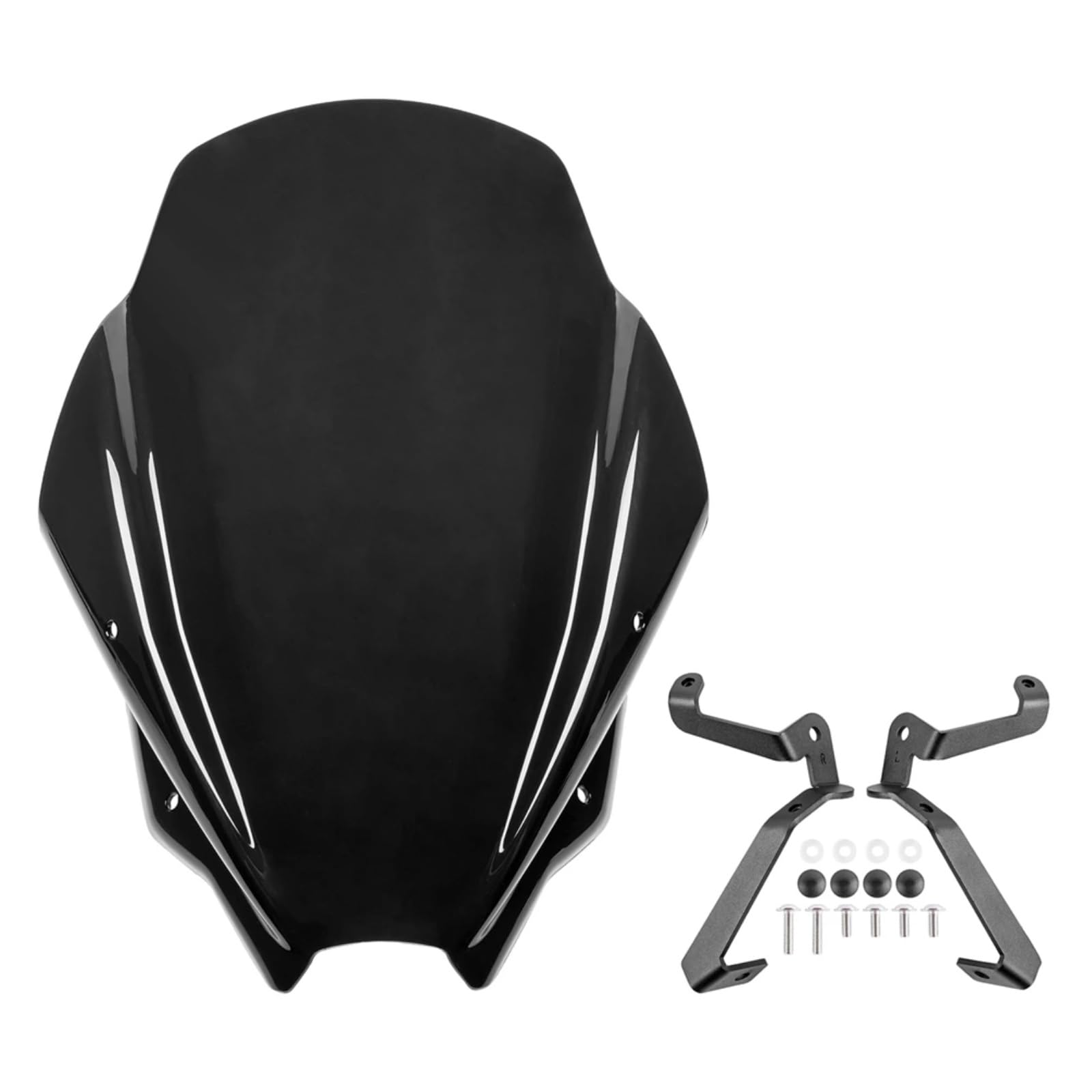 CFAYRLMS Windschutzscheiben Kompatibel Mit Suzuki Für GSX8S 2023 2024 Windschutzscheibe Windschutz Luftabweiser Motorrad Frontscheibe Windzubehör Motorräder Spoiler(Smoke) von CFAYRLMS