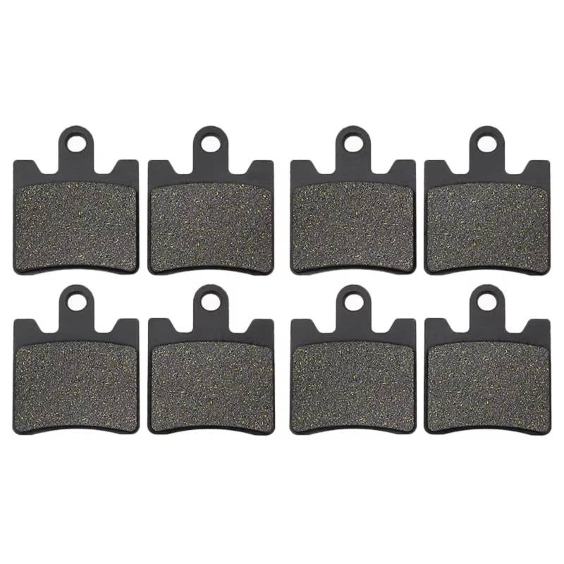 Bremsbeläge Kit Kompatibel Mit Yamaha Für FJR1300A (ABS) (4-Belag-Bremssattel Vorne) 2006 2007 2008 2009 2010 2011 2012 2013 2014 2015 2016 2017 2018 2019 2020 Motorradbremsbeläge(2 pairs Front) von CFDEKOIB