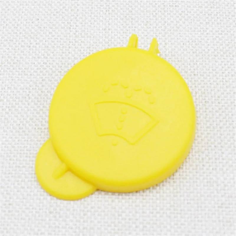 CFDEKOIB Auto Wassertankdeckel Kompatibel Mit Ford Für Fiesta Für Fusion 2001 2002 2003 2004-2008 Auto-Scheibenwischer-Waschflüssigkeitsbehälter-Tankflaschendeckel-Abdeckkappe 1488251(Yellow) von CFDEKOIB