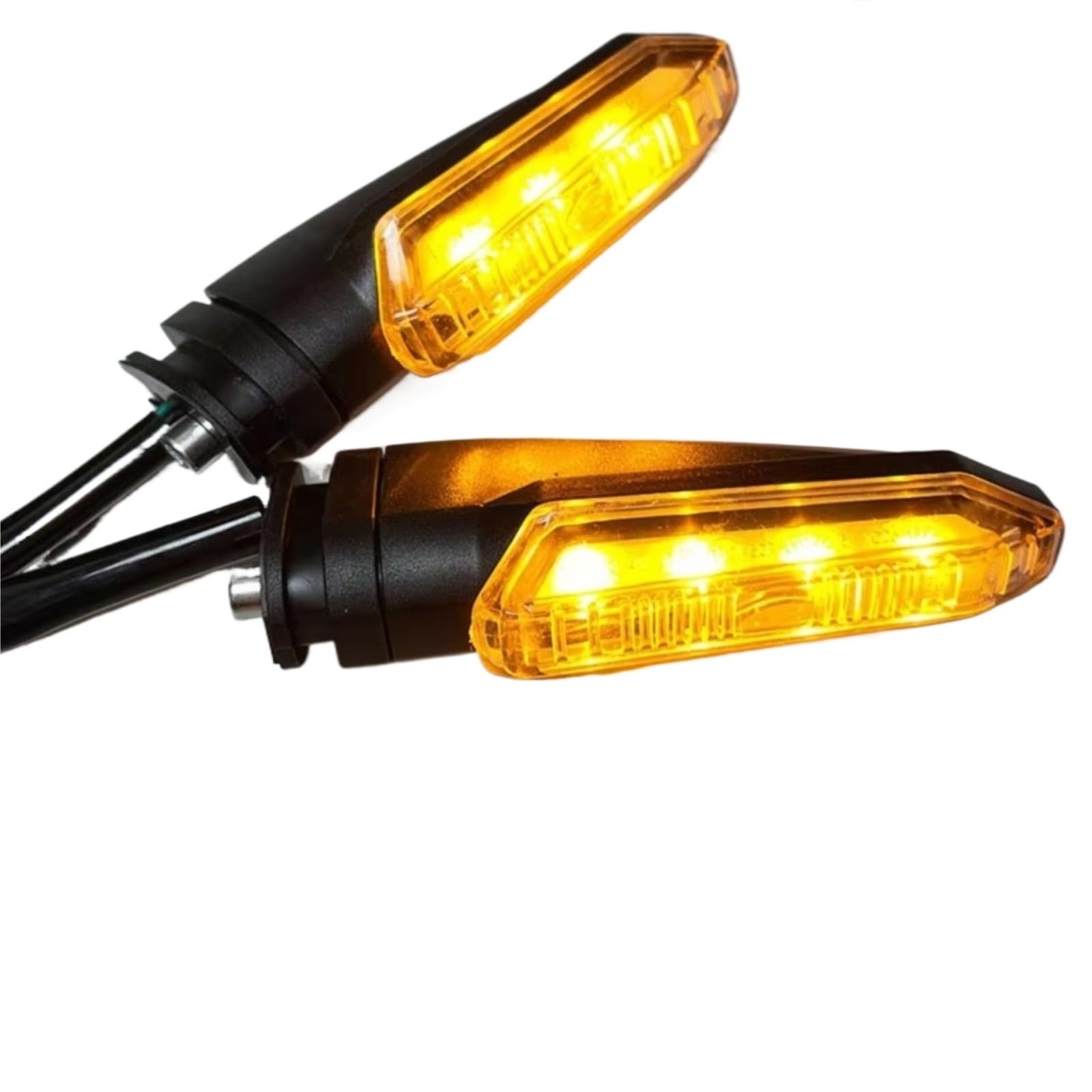 CFDEKOIB Blinker Motorrad Fließender Motorrad-Blinker Tagfahrlicht Zweifarbig Für 12-V-Modifikation Blinker Universelles Motorrad-Blinkerlicht(2 pcs Yellow Yellow) von CFDEKOIB