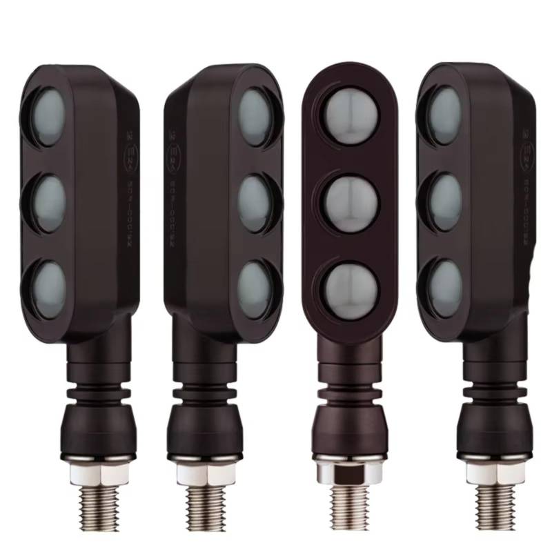 CFDEKOIB Blinker Motorrad Universal E24 Motorrad Blinker Licht 3 In 1 Blinker Anzeige DRL Stoppsignale Motorrad Blinker Universal 10MM E Für Mark(Size2) von CFDEKOIB