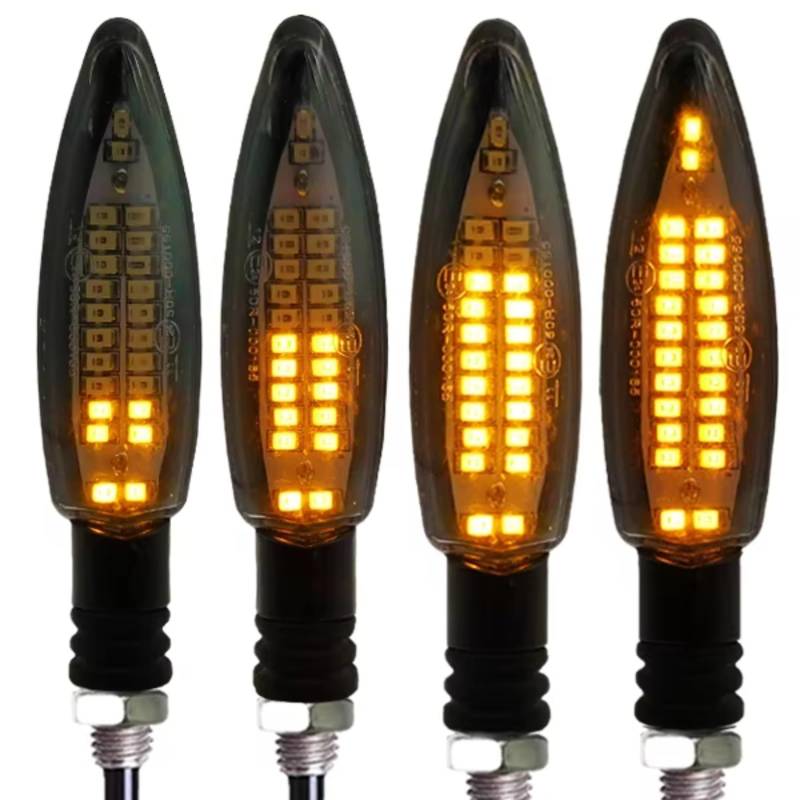 CFDEKOIB Blinker Motorrad Universal EMark Motorrad Blinker Licht Eingebautes Relais Motorblinker wasserdichte E24 Motorrad Lichter Blinker Indikatoren(4pcs) von CFDEKOIB