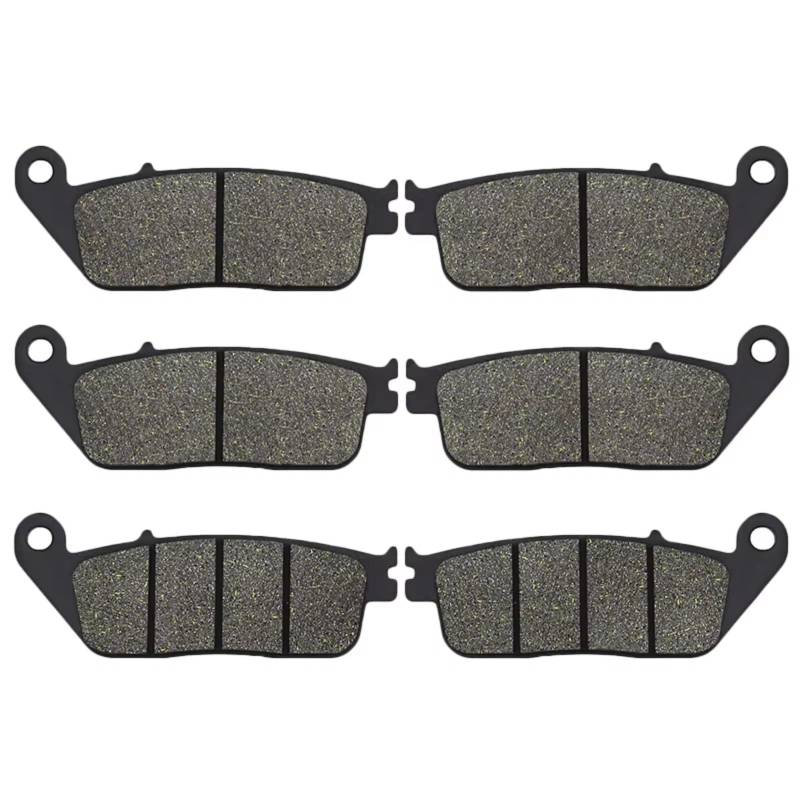 CFDEKOIB Bremsbeläge Kit Für GL1500 C/CT Valkyrie/Valkyrie Tourer 1997 1998 1999 Motorrad Vorne Hinten Bremsbeläge Motorrad Zubehör von CFDEKOIB