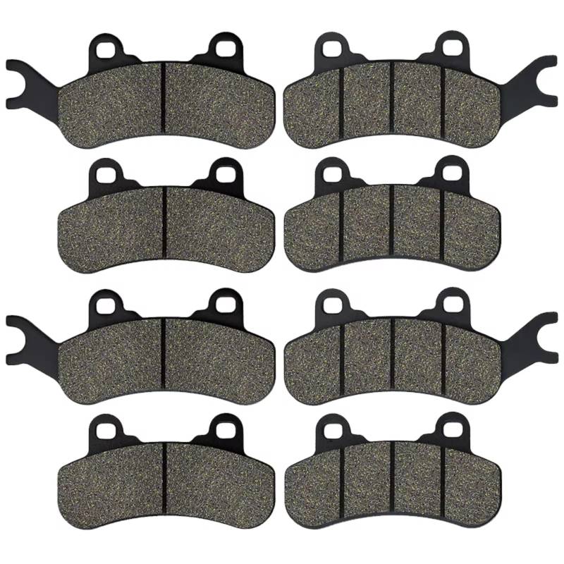 CFDEKOIB Bremsbeläge Kit Kompatibel Mit CAN-AM Für Traxter HD10 Für Max 2017 2018 2019 Motorradzubehör Motorradbremsbeläge Vorne Hinten von CFDEKOIB