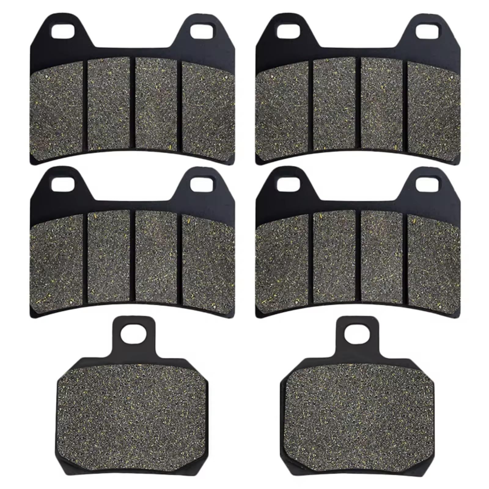 CFDEKOIB Bremsbeläge Kit Kompatibel Mit Ducati Für Multristrada 1100/1100S 1078cc 2007 2008 2009 Motorrad Vorne Und Hinten Bremsbeläge Scheiben(Front and Rear) von CFDEKOIB