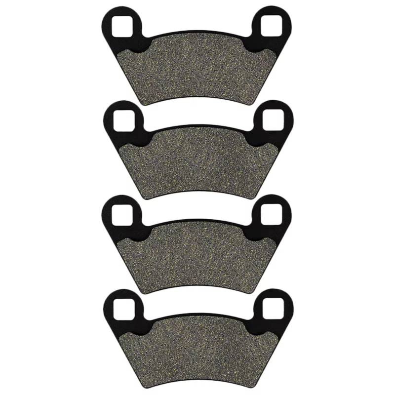 CFDEKOIB Bremsbeläge Kit Kompatibel Mit Polaris Für Ranger 500 EFI 4x4 HO 2009 2010 2011 Motorrad-Bremsbeläge, Motorrad-Bremsbeläge Vorne Oder Hinten(2 Pairs Rear) von CFDEKOIB
