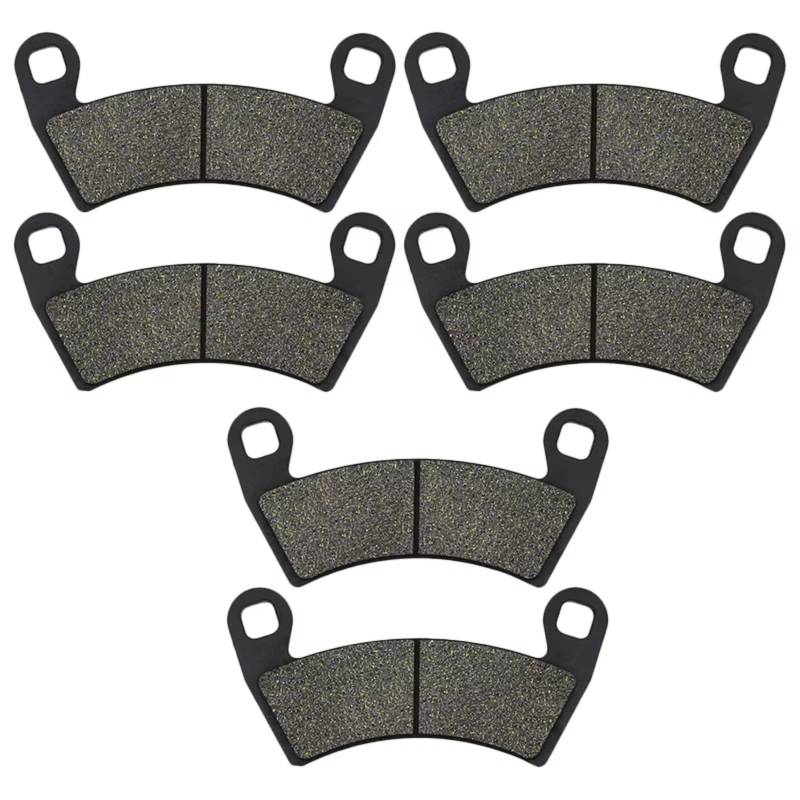 CFDEKOIB Bremsbeläge Kit Kompatibel Mit Polaris Für Ranger 800 6x6 EFI 2010 2011 2012 2013 2014 2015 Motorrad Vorne Oder Hinten Bremsbeläge(3 Pair) von CFDEKOIB