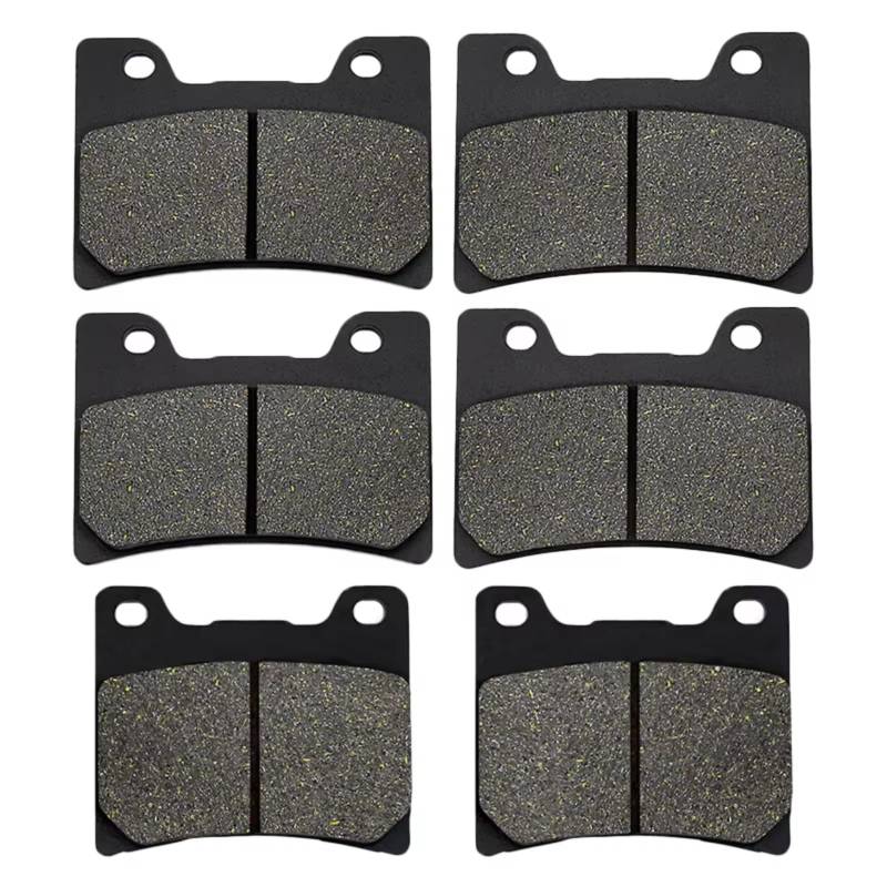 CFDEKOIB Bremsbeläge Kit Kompatibel Mit Yamaha Für FZR1000 Für Genesis T/U/W/A/B 1987 1988 1989 1990 1991 Motorrad Vorne Und Hinten Bremsbeläge Scheiben(Front and Rear) von CFDEKOIB