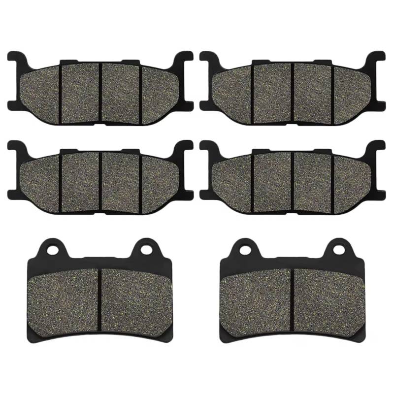 CFDEKOIB Bremsbeläge Kit Kompatibel Mit Yamaha Für XVZ1300 TF Für Venture Star 1999 2000 2001 Motorradbremsbeläge Motorradteile Bremsbeläge Vorne Oder Hinten(Front and Rear) von CFDEKOIB