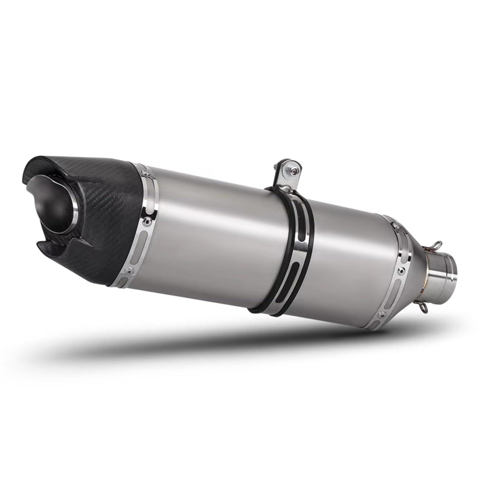CFDEKOIB Motorrad Mittelrohr Kompatibel Mit Für NINJA650 Für ER6N Motorradauspuff Modify Schalldämpfer Universalzubehör 51mm Endrohr(Type A 470MM) von CFDEKOIB