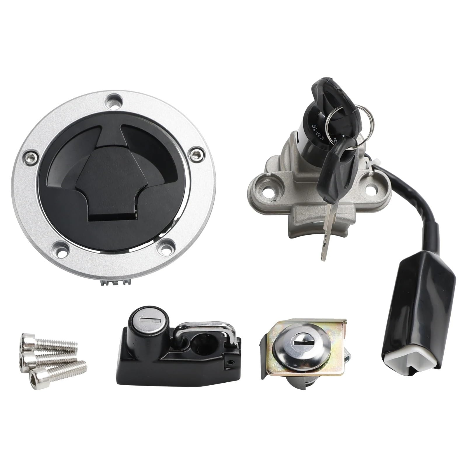 CFDEKOIB Motorrad Startschalter Kompatibel Mit BR125 Für Z125 PRO 2017 2018 2019 2020 2021 2022 2023 Motorrad-Tankdeckel-Zündschalter-Schlosssatz 27005-0612 51049-0728 27016-5415 CFDEKOIB Motorrad Startschalter Kompatibel Mit BR125 Für Z125 PRO 2017 2018 2019 2020 2021 2022 2023 Motorrad-Tankdeckel-Zündschalter-Schlosssatz 27005-0612 51049-0728 27016-5415 von CFDEKOIB