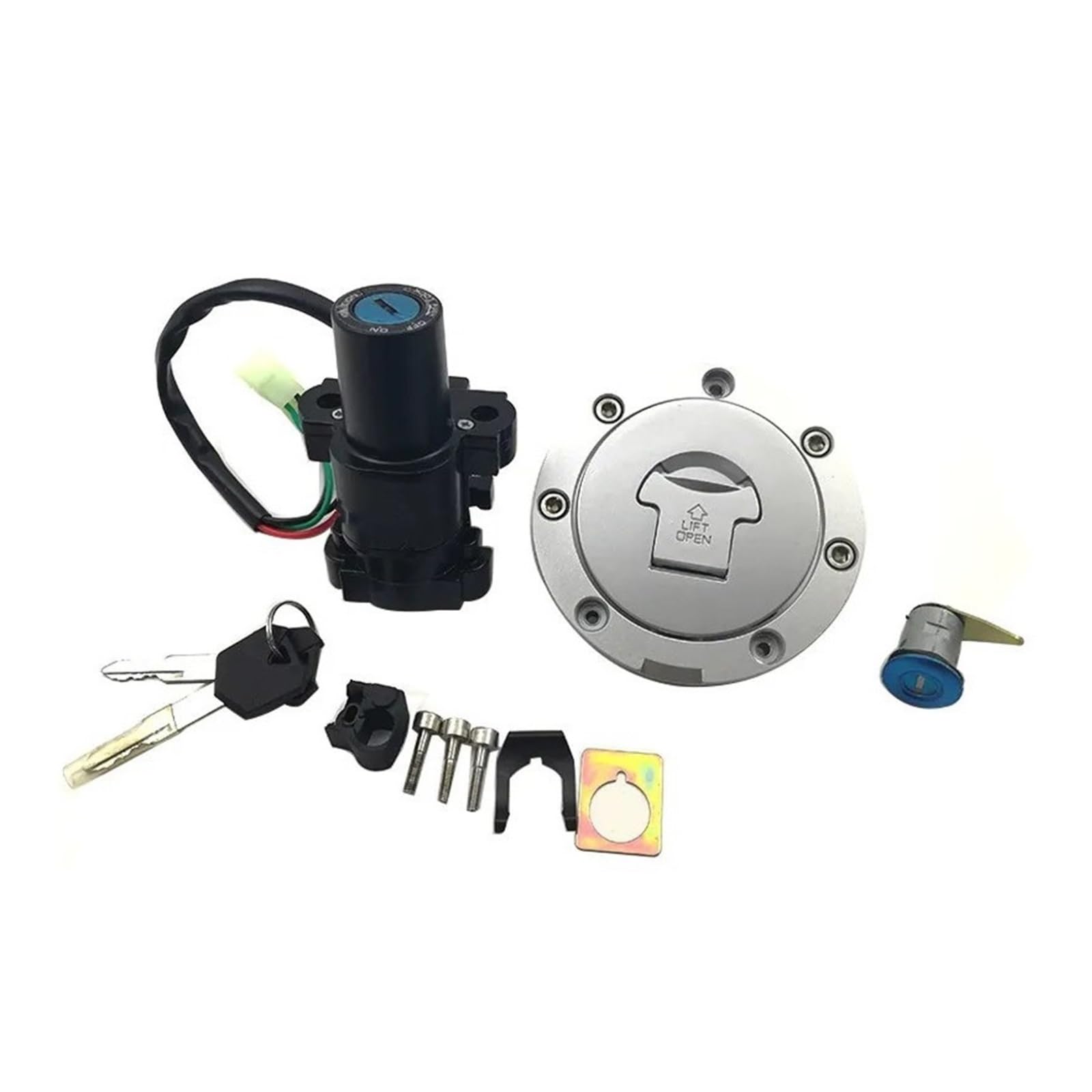 CFDEKOIB Motorrad Startschalter Kompatibel Mit CBF500 2004 2005, Für CBF1000 2006–2010, Für CBF600 2004–2009, Motorrad-Zündschloss, Tankdeckel Mit Schlüssel CFDEKOIB Motorrad Startschalter Kompatibel Mit CBF500 2004 2005, Für CBF1000 2006–2010, Für CBF600 2004–2009, Motorrad-Zündschloss, Tankdeckel Mit Schlüssel von CFDEKOIB