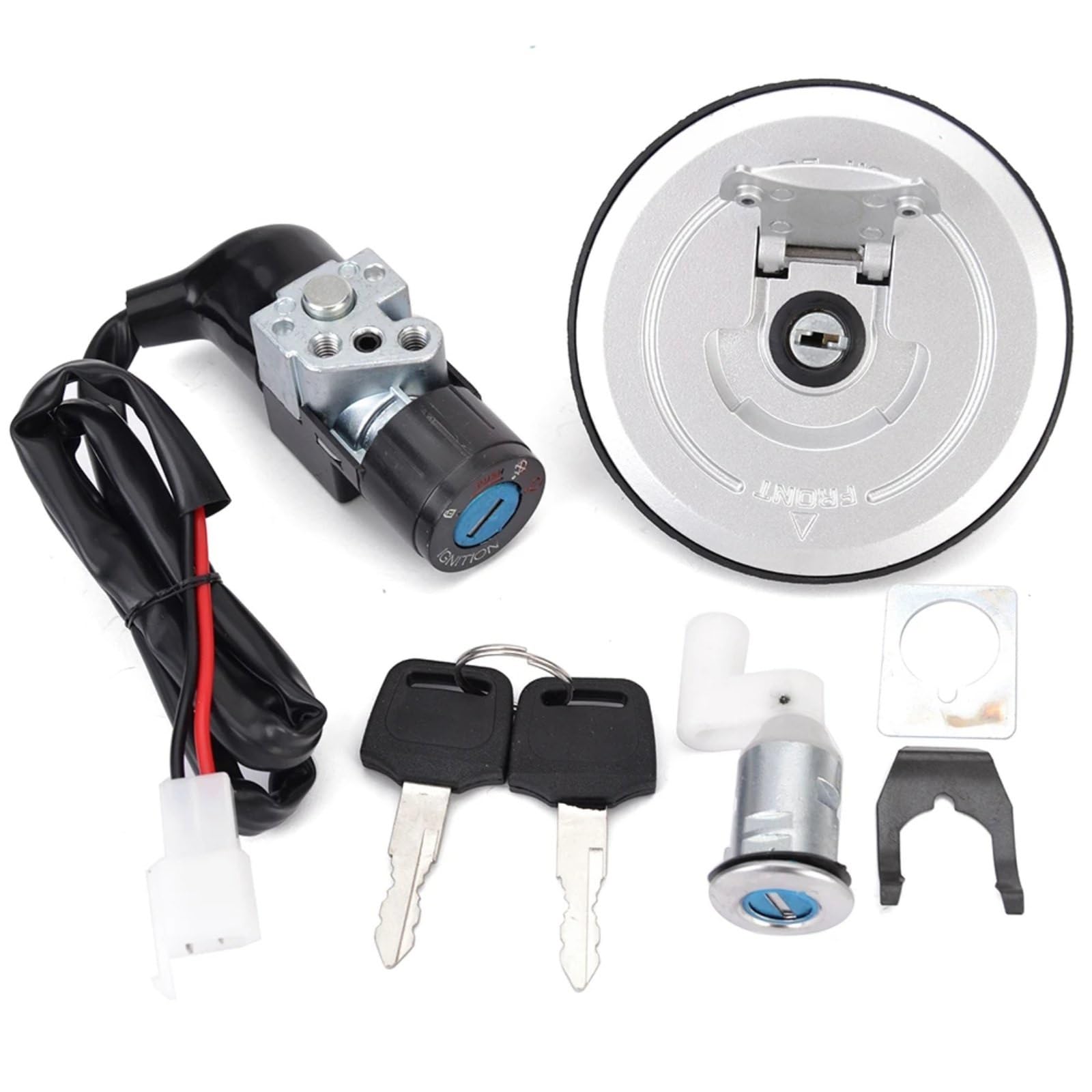 CFDEKOIB Motorrad Startschalter Kompatibel Mit CBR125R 2004–2010, Für CBR125RS 2005–2006, Für CBR125RW 2005–2010, Motorrad-Tankdeckel, Zündschlossschloss, 35010-KPP-860 CFDEKOIB Motorrad Startschalter Kompatibel Mit CBR125R 2004–2010, Für CBR125RS 2005–2006, Für CBR125RW 2005–2010, Motorrad-Tankdeckel, Zündschlossschloss, 35010-KPP-860 von CFDEKOIB