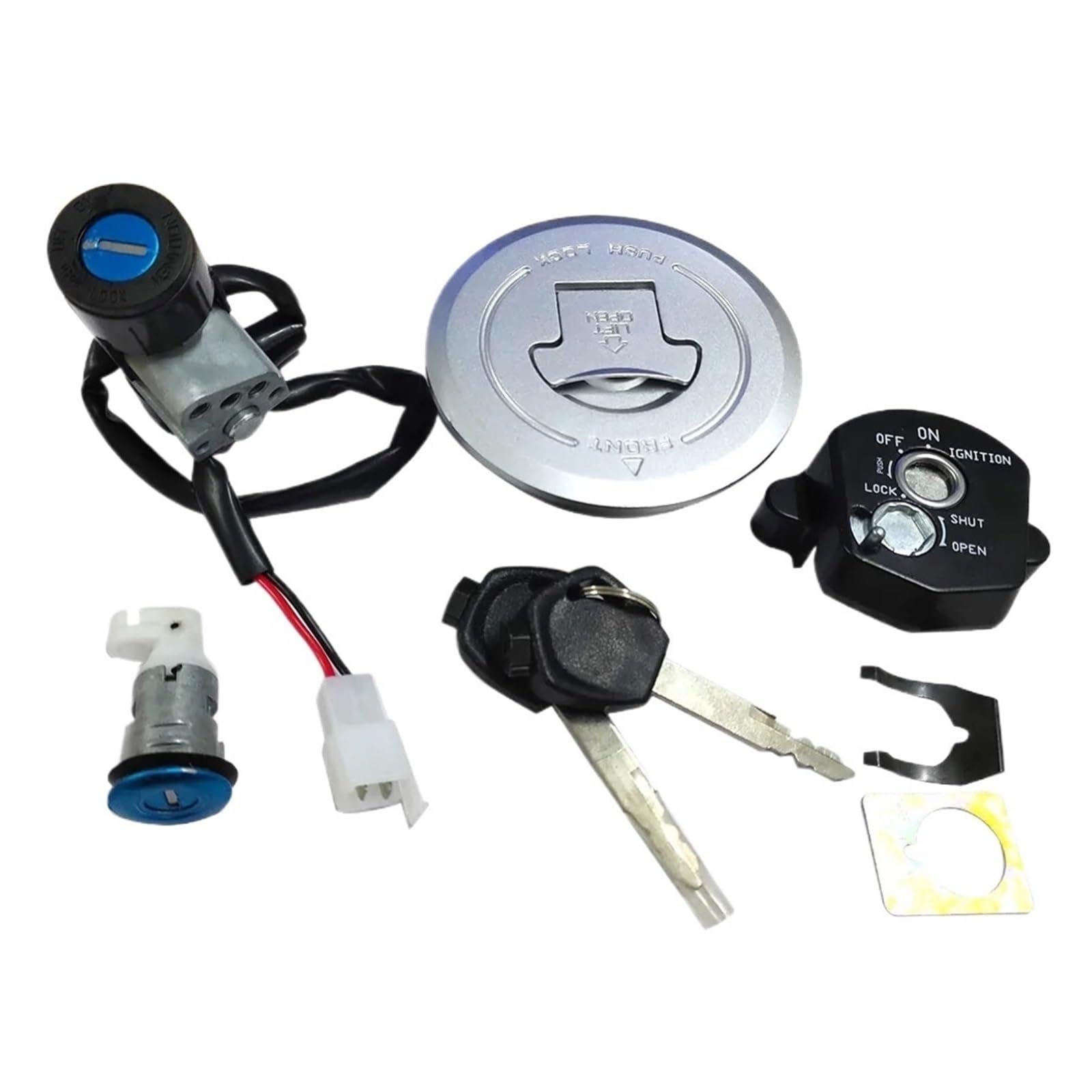 CFDEKOIB Motorrad Startschalter Kompatibel Mit CBR125R JC50 2011–2016, Für CBR125RT, Für CBR125RS 2012–2016, Für CBR150R 2014–2016, Für CBR125RF 2016, Motorzündschloss, Tankdeckel CFDEKOIB Motorrad Startschalter Kompatibel Mit CBR125R JC50 2011–2016, Für CBR125RT, Für CBR125RS 2012–2016, Für CBR150R 2014–2016, Für CBR125RF 2016, Motorzündschloss, Tankdeckel von CFDEKOIB