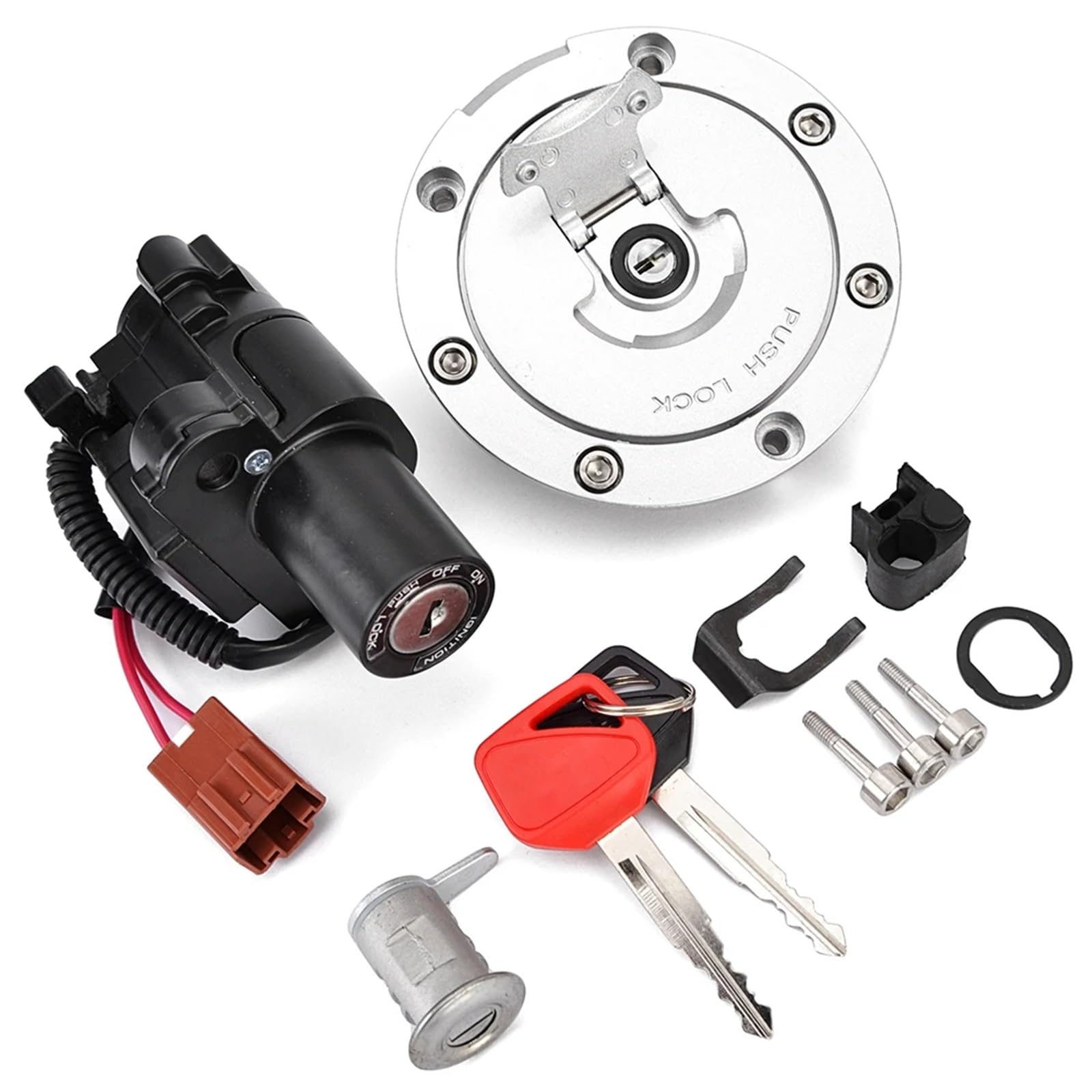 CFDEKOIB Motorrad Startschalter Kompatibel Mit CBR600RR 2007–2017 Für CB1000 Für CB1000R 2009–2014 Motorrad-Zündschalter, Tankdeckel-Sperrschlüssel 35010-MFJ-A00 35010-MFJ-A40 CFDEKOIB Motorrad Startschalter Kompatibel Mit CBR600RR 2007–2017 Für CB1000 Für CB1000R 2009–2014 Motorrad-Zündschalter, Tankdeckel-Sperrschlüssel 35010-MFJ-A00 35010-MFJ-A40 von CFDEKOIB