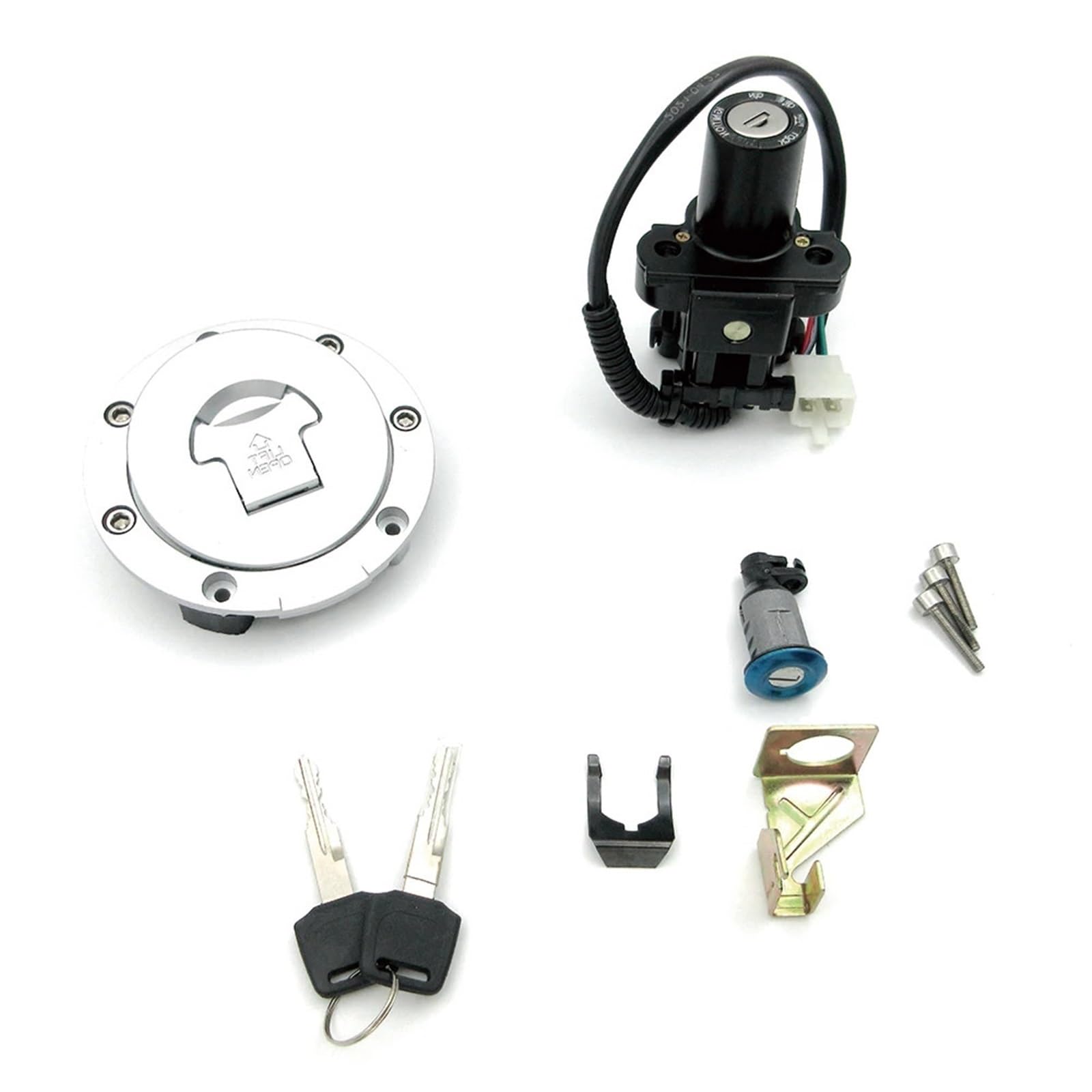 CFDEKOIB Motorrad Startschalter Kompatibel Mit CBR929 2001–2002, Für CBR954 2002–2003, Für CB900F 2002–2007, Für ST1300 2003–2011, Motorrad-Tankdeckel, Zündschloss CFDEKOIB Motorrad Startschalter Kompatibel Mit CBR929 2001–2002, Für CBR954 2002–2003, Für CB900F 2002–2007, Für ST1300 2003–2011, Motorrad-Tankdeckel, Zündschloss von CFDEKOIB