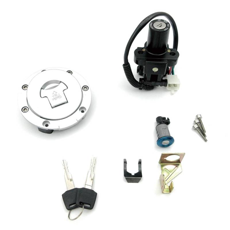 CFDEKOIB Motorrad Startschalter Kompatibel Mit CBR929 2001–2002, Für CBR954 2002–2003, Für CB900F 2002–2007, Für ST1300 2003–2011, Motorrad-Tankdeckel, Zündschloss von CFDEKOIB