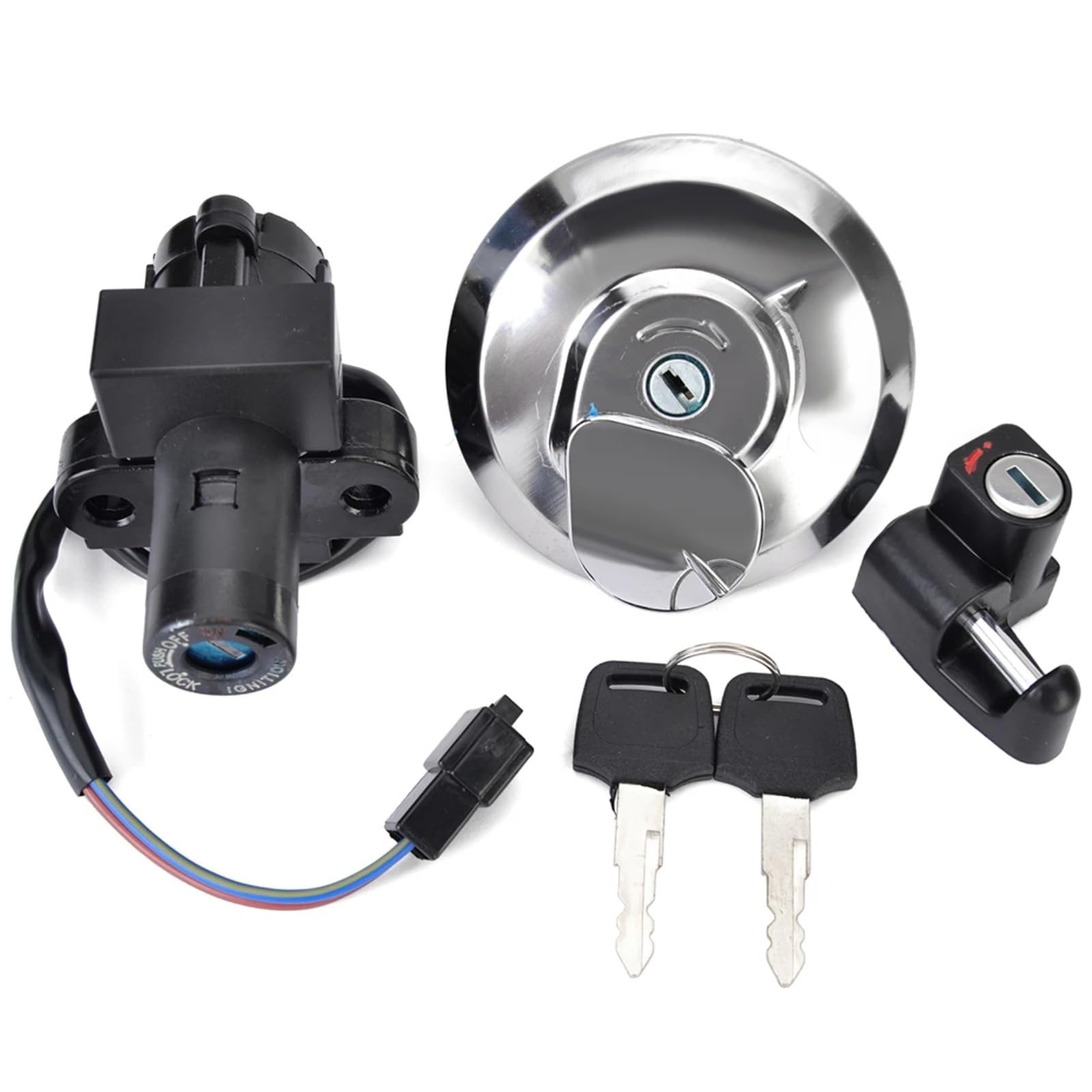 CFDEKOIB Motorrad Startschalter Kompatibel Mit CLR125 Für City Fly 1998 Für XR125L 2003 2004 2005 2006 2007 2008 Motorrad-Zündschalter-Tankdeckel-Schlüsselsatz 35010-KFT-620 CFDEKOIB Motorrad Startschalter Kompatibel Mit CLR125 Für City Fly 1998 Für XR125L 2003 2004 2005 2006 2007 2008 Motorrad-Zündschalter-Tankdeckel-Schlüsselsatz 35010-KFT-620 von CFDEKOIB