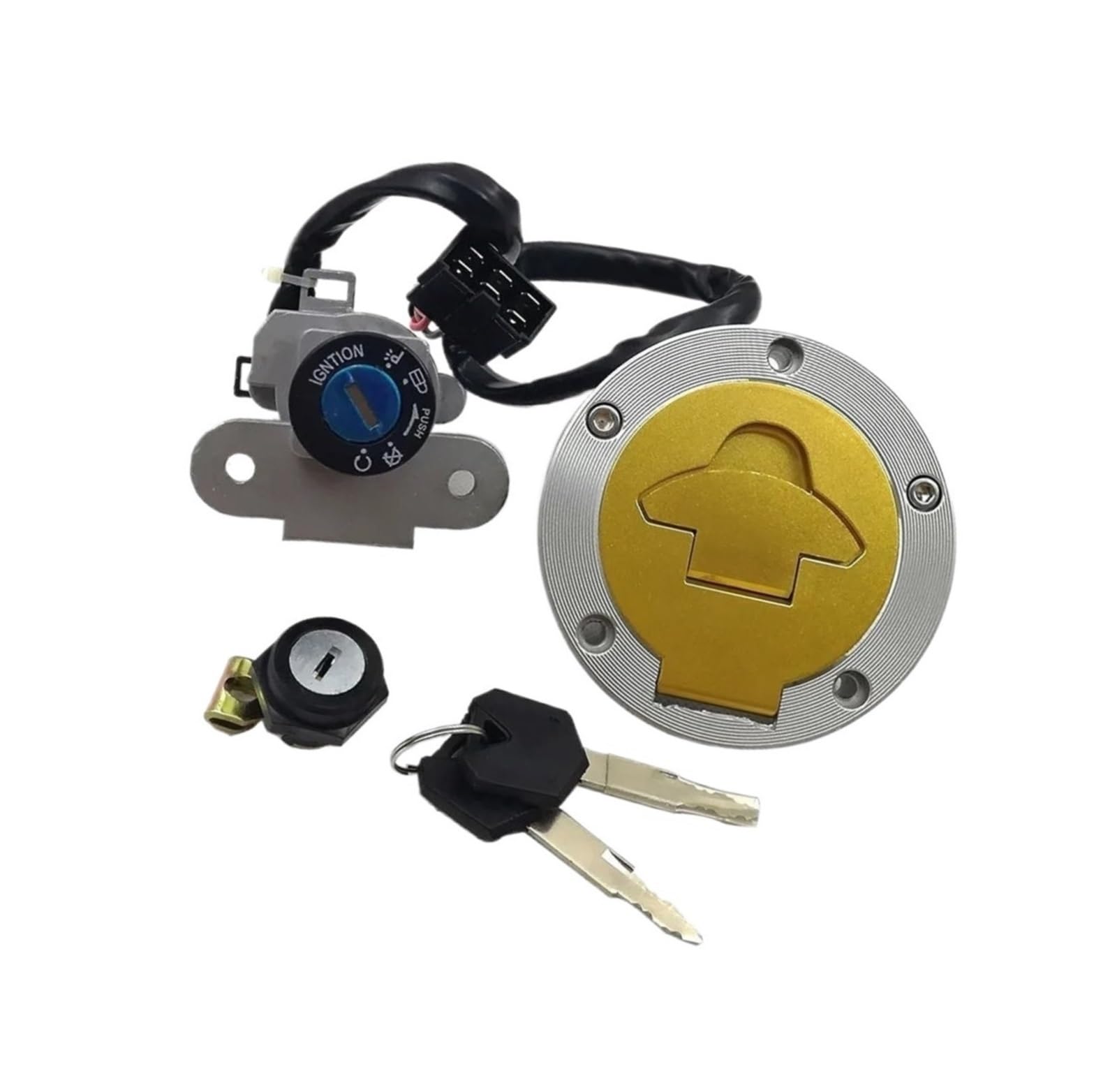 CFDEKOIB Motorrad Startschalter Kompatibel Mit Ducati Für Monster 750 1996–2002 Für Monster 900 1999–2004 Für Monster 620 2003 Motorrad-Zündschalterschloss, Tankdeckel-Abdeckungsschlösser CFDEKOIB Motorrad Startschalter Kompatibel Mit Ducati Für Monster 750 1996–2002 Für Monster 900 1999–2004 Für Monster 620 2003 Motorrad-Zündschalterschloss, Tankdeckel-Abdeckungsschlösser von CFDEKOIB