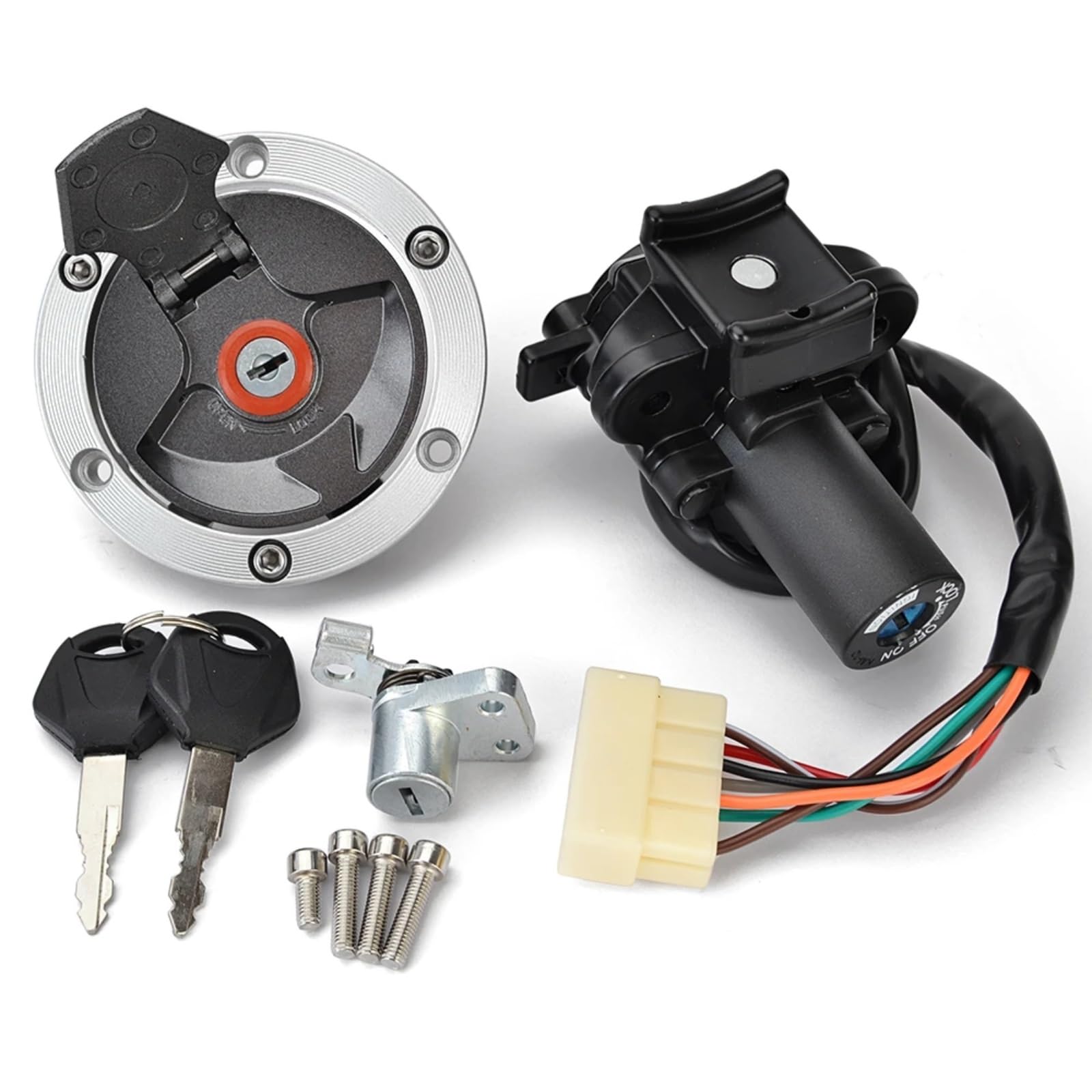 CFDEKOIB Motorrad Startschalter Kompatibel Mit ER250 Für ER300 Für Z250 Für Z300 2013–2016 Für BR250 Für Z250SL 2014–2017 Motorrad-Zündschalterschloss Tankdeckel CFDEKOIB Motorrad Startschalter Kompatibel Mit ER250 Für ER300 Für Z250 Für Z300 2013–2016 Für BR250 Für Z250SL 2014–2017 Motorrad-Zündschalterschloss Tankdeckel von CFDEKOIB