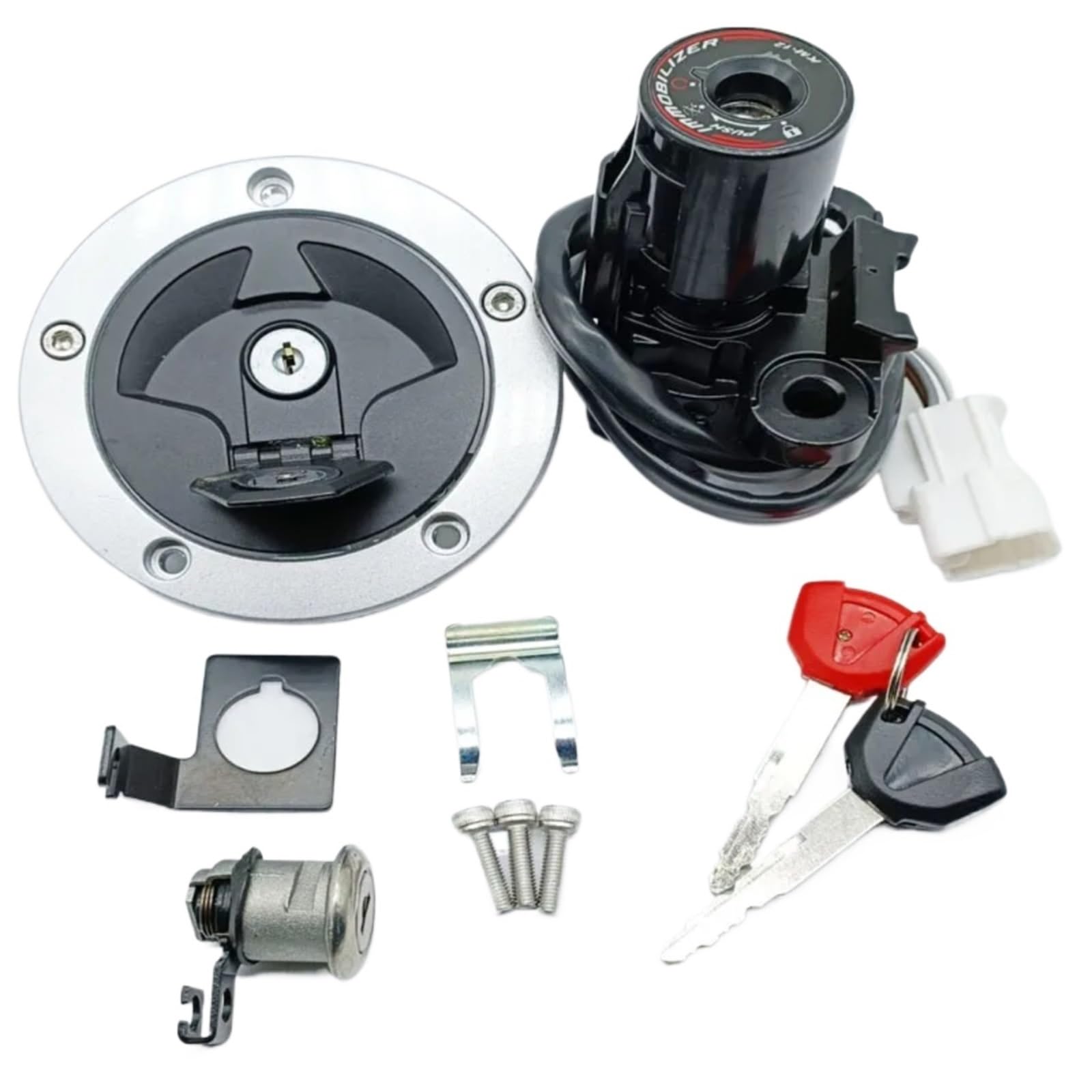 CFDEKOIB Motorrad Startschalter Kompatibel Mit ER650 Für ER6N 2012 2013 2014 2015 2016 Für EX650 Für ER6F 2014 2015 2016 Motorrad-Zündschloss-Tankdeckel 27005-0561 CFDEKOIB Motorrad Startschalter Kompatibel Mit ER650 Für ER6N 2012 2013 2014 2015 2016 Für EX650 Für ER6F 2014 2015 2016 Motorrad-Zündschloss-Tankdeckel 27005-0561 von CFDEKOIB
